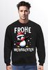 Sweatshirt Herren Frohe Weihnachten Weihnachtspullover Lustig Dabbing Weihnachtsmotiv  Ugly XMAS Sweater Moonworks®preview