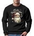 Sweatshirt Herren Frohe Weihnachten Weihnachtspullover Santa Claus Aufdruck Weihnachtsoutfit Männer Moonworks®preview