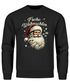 Sweatshirt Herren Frohe Weihnachten Weihnachtspullover Santa Claus Aufdruck Weihnachtsoutfit Männer Moonworks®preview