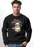 Sweatshirt Herren Frohe Weihnachten Weihnachtspullover Santa Claus Aufdruck Weihnachtsoutfit Männer Moonworks®preview