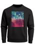 Sweatshirt Herren Frontprint California Pullover Palmen Print im Retro Look Fashion Streetwear Neverless®preview