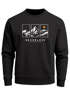 Sweatshirt Herren Frontprint dreiteiliges Bergmotiv Grafik Print Pullover Männer Fashion Streetwear Neverless®preview