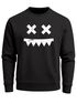 Sweatshirt Herren Frontprint Grunge Print Face Smile Pullover mit Print Fashion Streetwear Neverless®preview