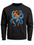 Sweatshirt Herren Frontprint Oktopus Grafik Print Psychedelisch Pullover Fashion Streetwear Neverless®preview