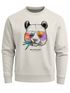 Sweatshirt Herren Frontprint Panda Pullover mit Print Statement Fashion Streetwear Männer Neverless®preview