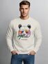 Sweatshirt Herren Frontprint Panda Pullover mit Print Statement Fashion Streetwear Männer Neverless®preview