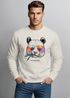 Sweatshirt Herren Frontprint Panda Pullover mit Print Statement Fashion Streetwear Männer Neverless®preview