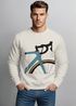 Sweatshirt Herren Frontprint Pullover mit Print Bike Geschenk Fahrrad Rennrad Liebhaber Fashion Streetwear Neverless®preview