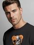 Sweatshirt Herren Frontprint Pullover mit Print I’ll Bear Back Teddy mit Cyborg Design Fun Streetwear Fashion Neverless®preview