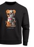 Sweatshirt Herren Frontprint Pullover mit Print I’ll Bear Back Teddy mit Cyborg Design Fun Streetwear Fashion Neverless®preview