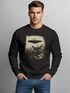 Sweatshirt Herren Frontprint Pullover mit Print Katze Ufo Science Fiction Aufdruck Lustig Fashion Streetwear Neverless®preview