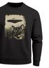 Sweatshirt Herren Frontprint Pullover mit Print Katze Ufo Science Fiction Aufdruck Lustig Fashion Streetwear Neverless®preview