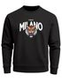 Sweatshirt Herren Frontprint Pullover mit Print Milano Tiger Fashion Streetwear Neverless®preview