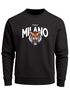 Sweatshirt Herren Frontprint Pullover mit Print Milano Tiger Fashion Streetwear Neverless®preview