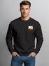Sweatshirt Herren Frontprint Pullover mit Print Minimal Mountain Brustlogo Berg Outdoor Streetwear Fashion Neverless®preview