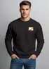 Sweatshirt Herren Frontprint Pullover mit Print Minimal Mountain Brustlogo Berg Outdoor Streetwear Fashion Neverless®preview