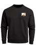 Sweatshirt Herren Frontprint Pullover mit Print Minimal Mountain Brustlogo Berg Outdoor Streetwear Fashion Neverless®preview