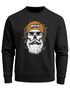 Sweatshirt Herren Frontprint Pullover mit Print Moin Skull Totenkopf Anker Nordic Streetwear Design Fashion Neverless®preview