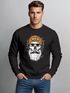 Sweatshirt Herren Frontprint Pullover mit Print Moin Skull Totenkopf Anker Nordic Streetwear Design Fashion Neverless®preview