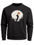 Sweatshirt Herren Frontprint Pullover mit Print Naturmotiv mit Katze Sonne Outdoor Fashion Streetwear Neverless®preview