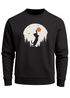 Sweatshirt Herren Frontprint Pullover mit Print Naturmotiv mit Katze Sonne Outdoor Fashion Streetwear Neverless®preview