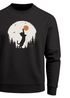 Sweatshirt Herren Frontprint Pullover mit Print Naturmotiv mit Katze Sonne Outdoor Fashion Streetwear Neverless®preview