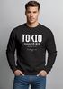 Sweatshirt Herren Frontprint Pullover mit Print Tokio Asia Fashion Streetwear Typographie Grafik Aufdruck Neverless®preview