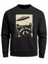 Sweatshirt Herren Frontprint Pullover mit Print Ufo Katze Scifi Fashion Streetwear Neverless®preview