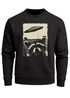 Sweatshirt Herren Frontprint Pullover mit Print Ufo Katze Scifi Fashion Streetwear Neverless®preview
