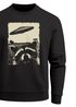 Sweatshirt Herren Frontprint Pullover mit Print Ufo Katze Scifi Fashion Streetwear Neverless®preview