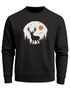 Sweatshirt Herren Frontprint Pullover mit Print Waldmotiv Hirsch Outdoor Streetwear Fashion Streetwear Neverless®preview