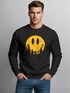 Sweatshirt Herren Frontprint Pullover mit Smile Print Outdoor Fashion Streetwear Aufdruck Grafik Pulli Neverless®preview