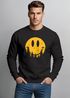 Sweatshirt Herren Frontprint Pullover mit Smile Print Outdoor Fashion Streetwear Aufdruck Grafik Pulli Neverless®preview