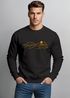 Sweatshirt Herren Grafik-Design Outdoor Motiv Line Art Wandern Bergsteigen Rundhals Pullover Neverless®preview