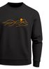 Sweatshirt Herren Grafik-Design Outdoor Motiv Line Art Wandern Bergsteigen Rundhals Pullover Neverless®preview