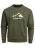 Sweatshirt Herren Grafik Print Berge Frontprint Pullover mit minimalistischem Natur-Aufdruck Fashion Streetwear Neverless®preview