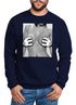 Sweatshirt Herren Hände Brüste Comic Style Cartoon Rundhals-Pullover Moonworks®preview