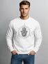Sweatshirt Herren Hamsa Hand der Fatima Glücksbringer Symbol Neverless®preview