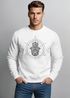Sweatshirt Herren Hamsa Hand der Fatima Glücksbringer Symbol Neverless®preview
