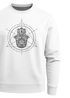 Sweatshirt Herren Hamsa Hand der Fatima Glücksbringer Symbol Neverless®preview
