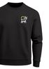Sweatshirt Herren Hisch Print Aufdruck Logo Abstrakt Line-Art Outdoor Fashion Streetstyle Rundhals-Pullover Neverless®preview