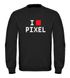 Sweatshirt Herren I Love Pixel Rundhals-Pullover Moonworks®preview