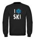 Sweatshirt Herren I Love Ski Ich liebe Ski Wintersportler Ski-Fahrer Rundhals-Pullover Moonworks®preview