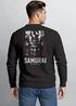 Sweatshirt Herren Japan Design mit Samurai Helm Warrior Streetwear Backprint Fashion Männer Neverless®preview
