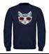 Sweatshirt Herren Katze mit Sonnenbrille Rundhals-Pullover MoonWorks®preview