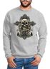 Sweatshirt Herren Kreuz mit Totenkopf Cross Skulls Rundhals-Pullover Neverless®preview