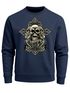 Sweatshirt Herren Kreuz mit Totenkopf Cross Skulls Rundhals-Pullover Neverless®preview