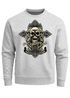 Sweatshirt Herren Kreuz mit Totenkopf Cross Skulls Rundhals-Pullover Neverless®preview