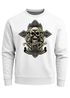 Sweatshirt Herren Kreuz mit Totenkopf Cross Skulls Rundhals-Pullover Neverless®preview