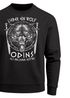 Sweatshirt Herren Lieber ein Wolf Odins als ein Lamm Gottes nordische Mythologie Wikinger Rundhals-Pullover Neverless®preview